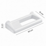 Photo of Junior White Soap Dish Towel Rack