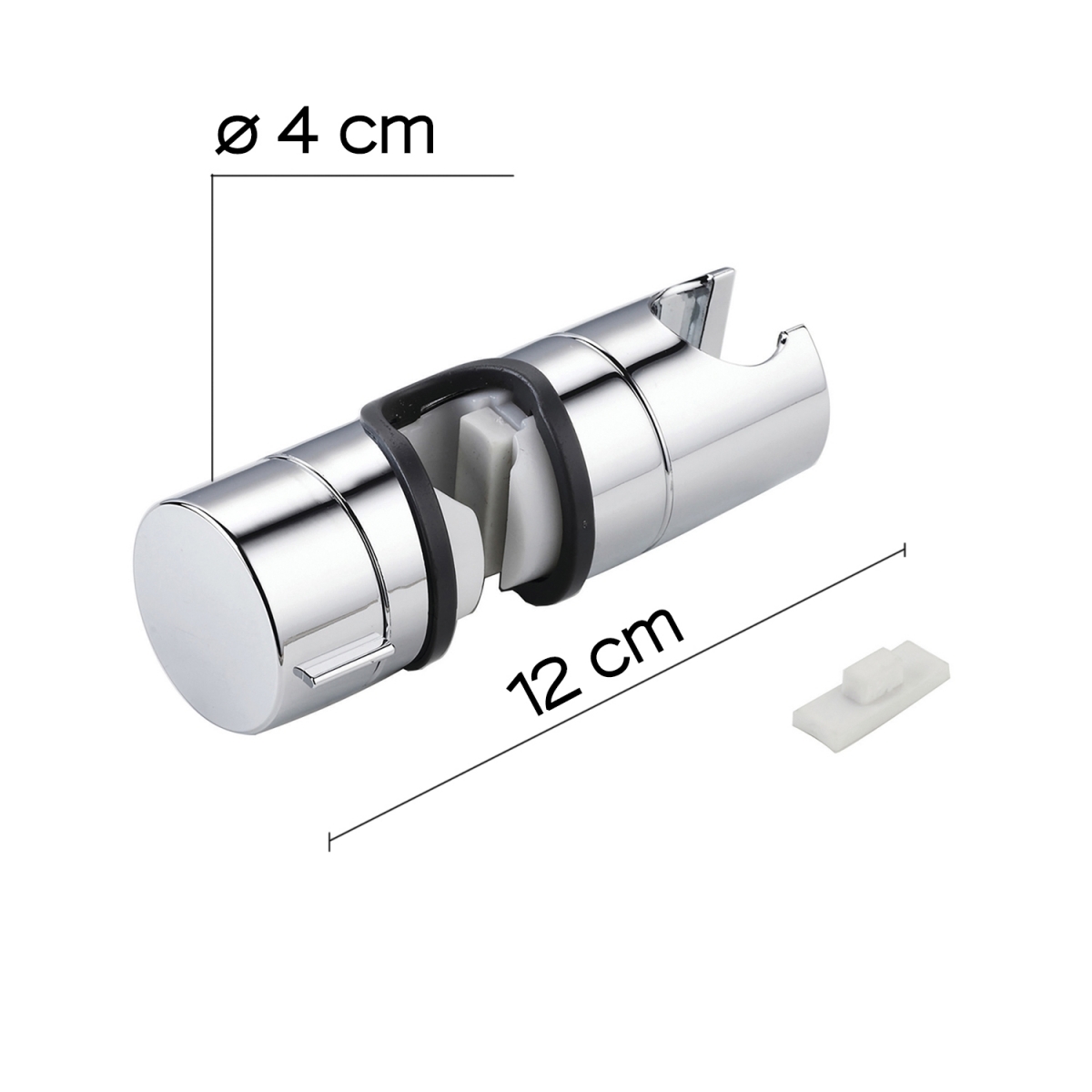 Griff-Unterstützung für den Slider 00 Chrom-Dusch-Schieberegler