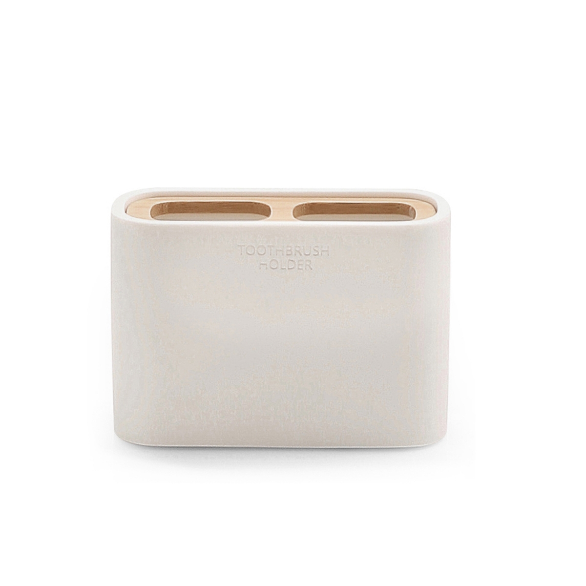 Fotos de ambiente de Ninfea White-Bamboo Toothbrush Holder [50591]