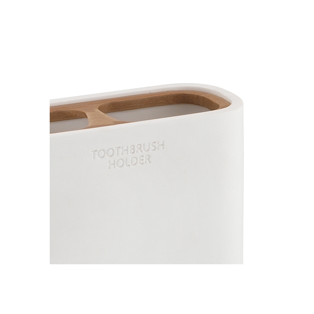 Fotos ambiente de Ninfea White-Bamboo Toothbrush Holder [50593]
