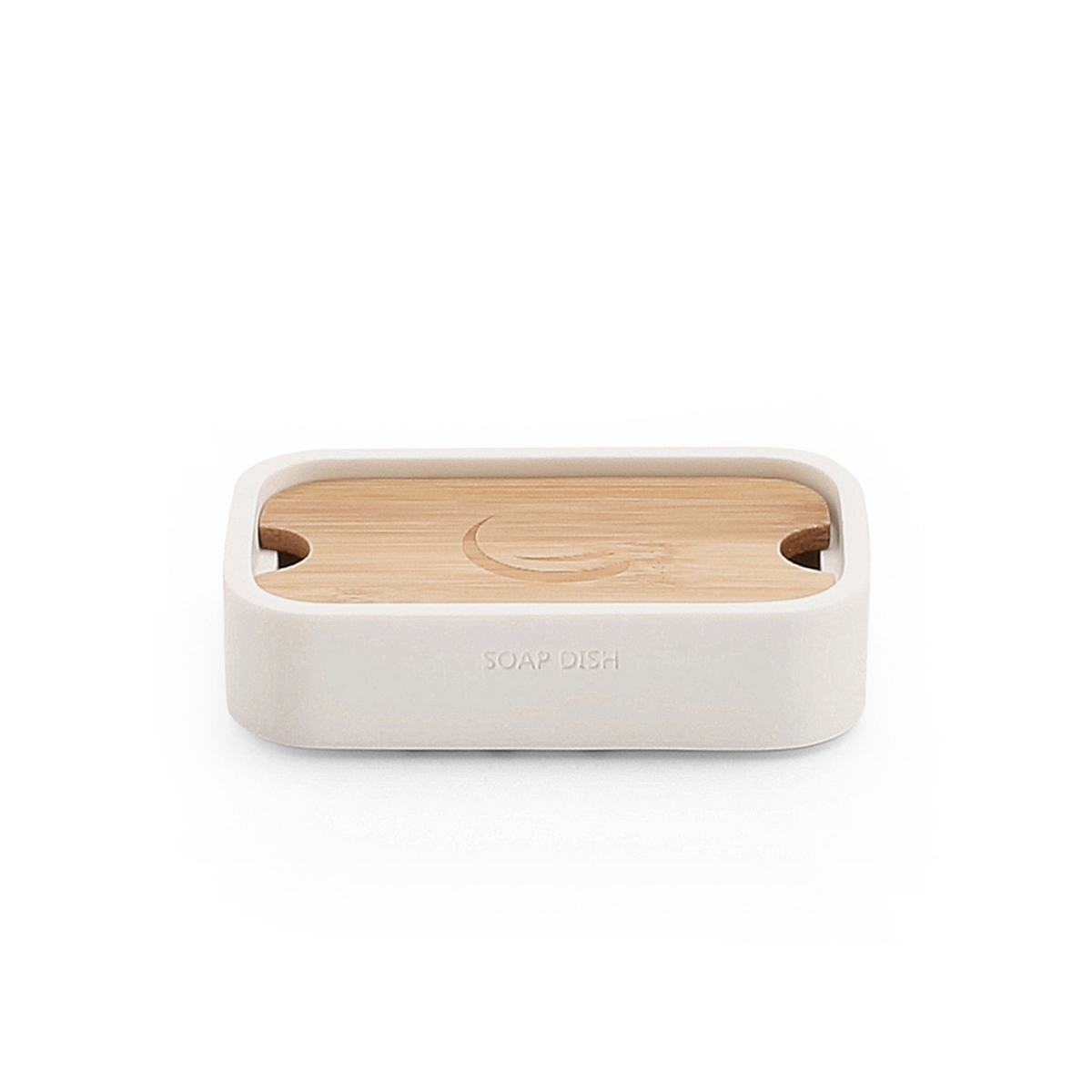 Fotos ambiente de Jabonera Ninfea Blanco-Bambu [50598]