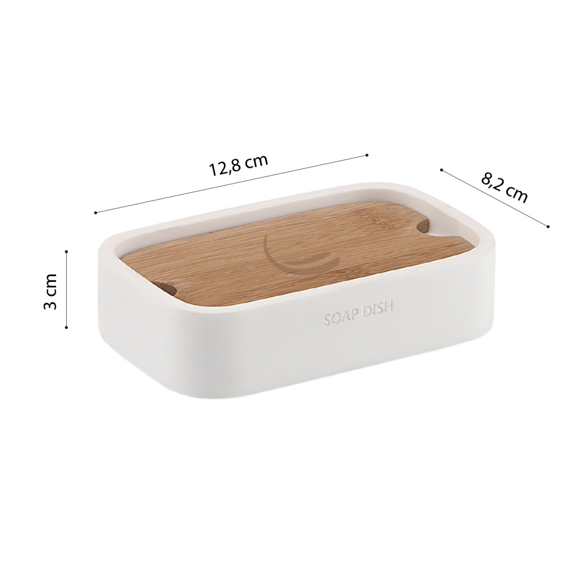 Ambient photos of Ninfea White-Bamboo Soap Dish [50602]