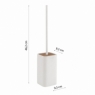 Ambient photos of Ninfea Blanco-Bambu Toilet Brush Holder [50608]