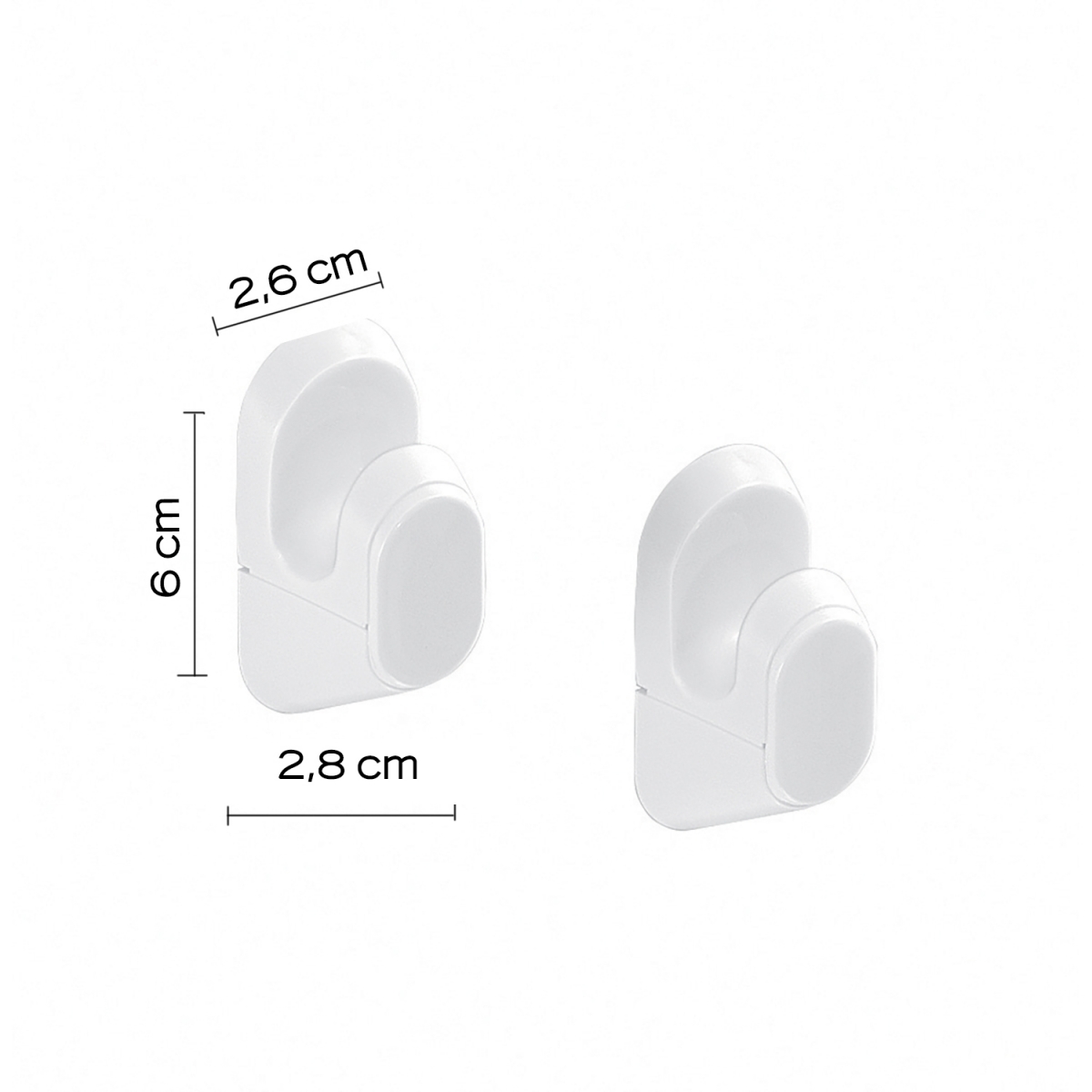 Ambient photos of Set 2 Junior White Hangers