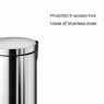 Detail of Aregenta Chrome 3 Lt Trash Can