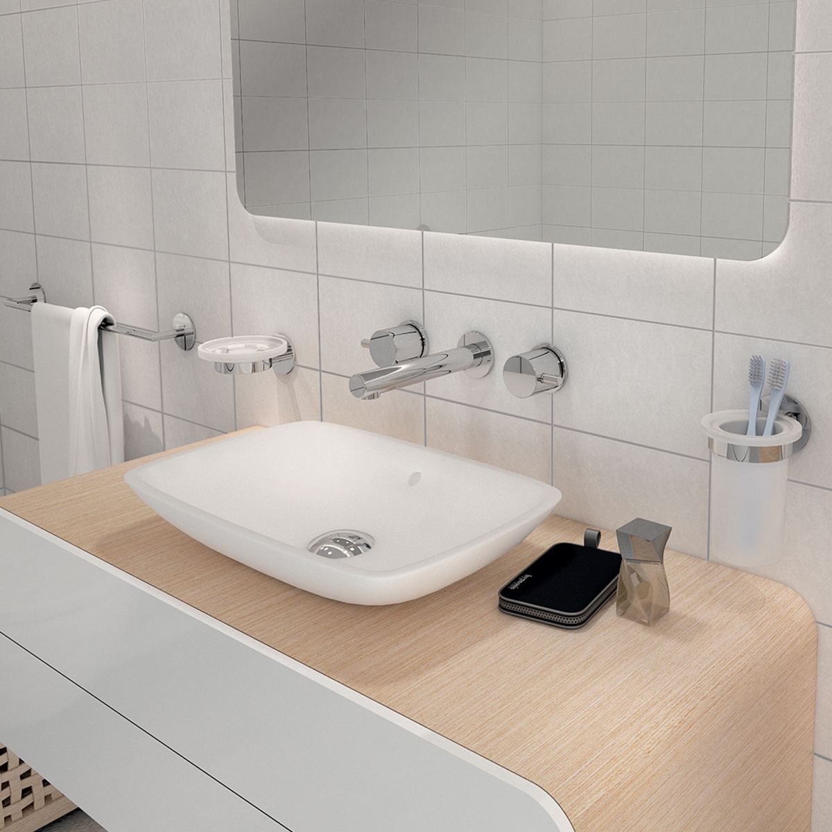 Imagen de Toallero 36 Cm Gea Cromo