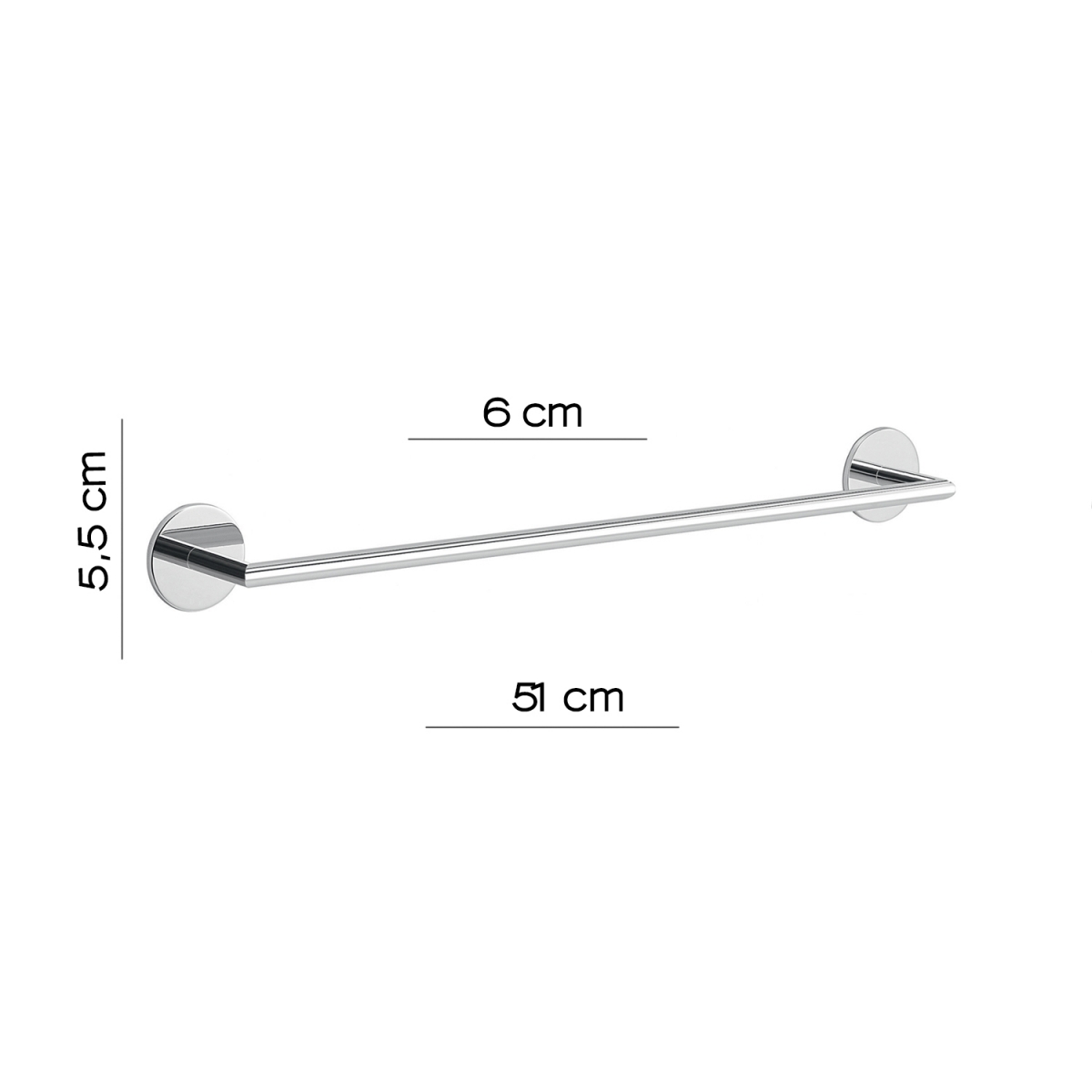 Toallero 51 Cm Gea Cromo