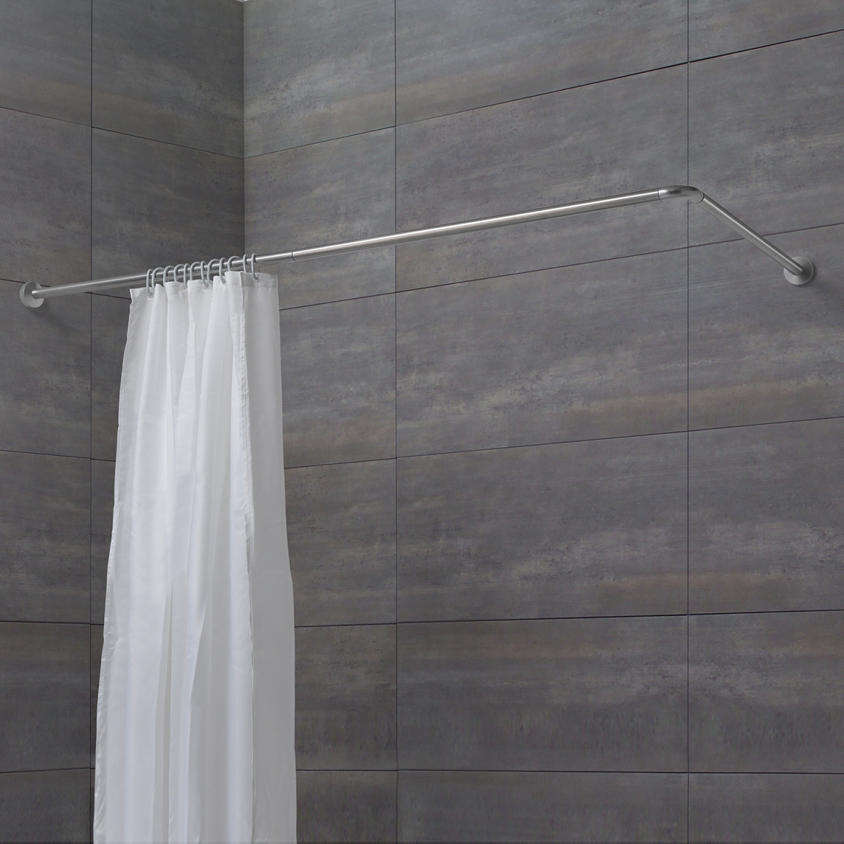 Corner shower bar 86X166 cm chrome