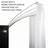 Ambient photos of Pieghella 180 For Chrome Shower Curtain [50684]