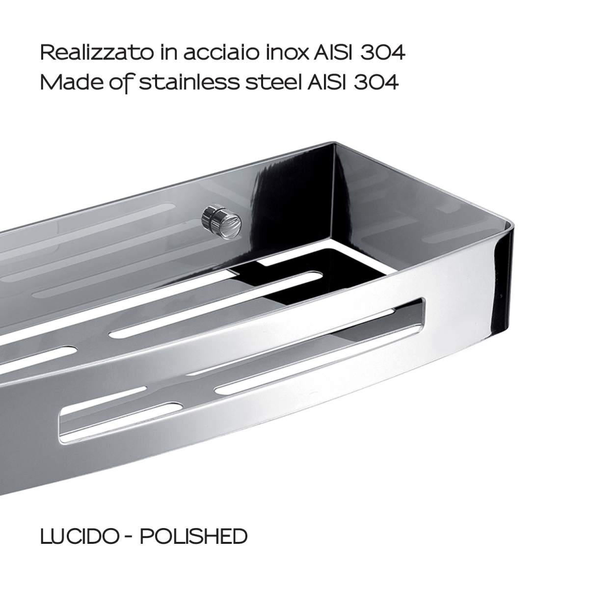 Rectangular Nerva Chrome Slide