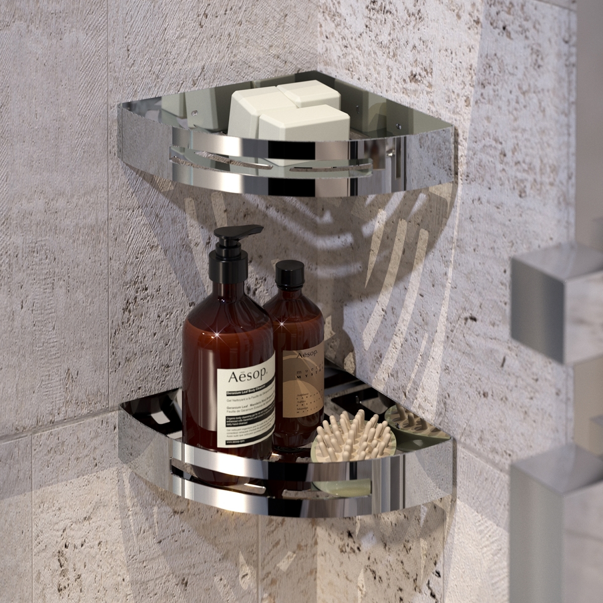 Environment photos of Angular Nerva Chrome Slide [50698]