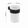 Ambient photos of Pirenei Matte Black Toothbrush Holder [50699]