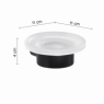 Fotos ambiente de Pirenei Matte Black Soap Dish [50702]