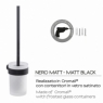 Ambient photos of Pirenei Matte Black Wall Toilet Brush Holder [50725]