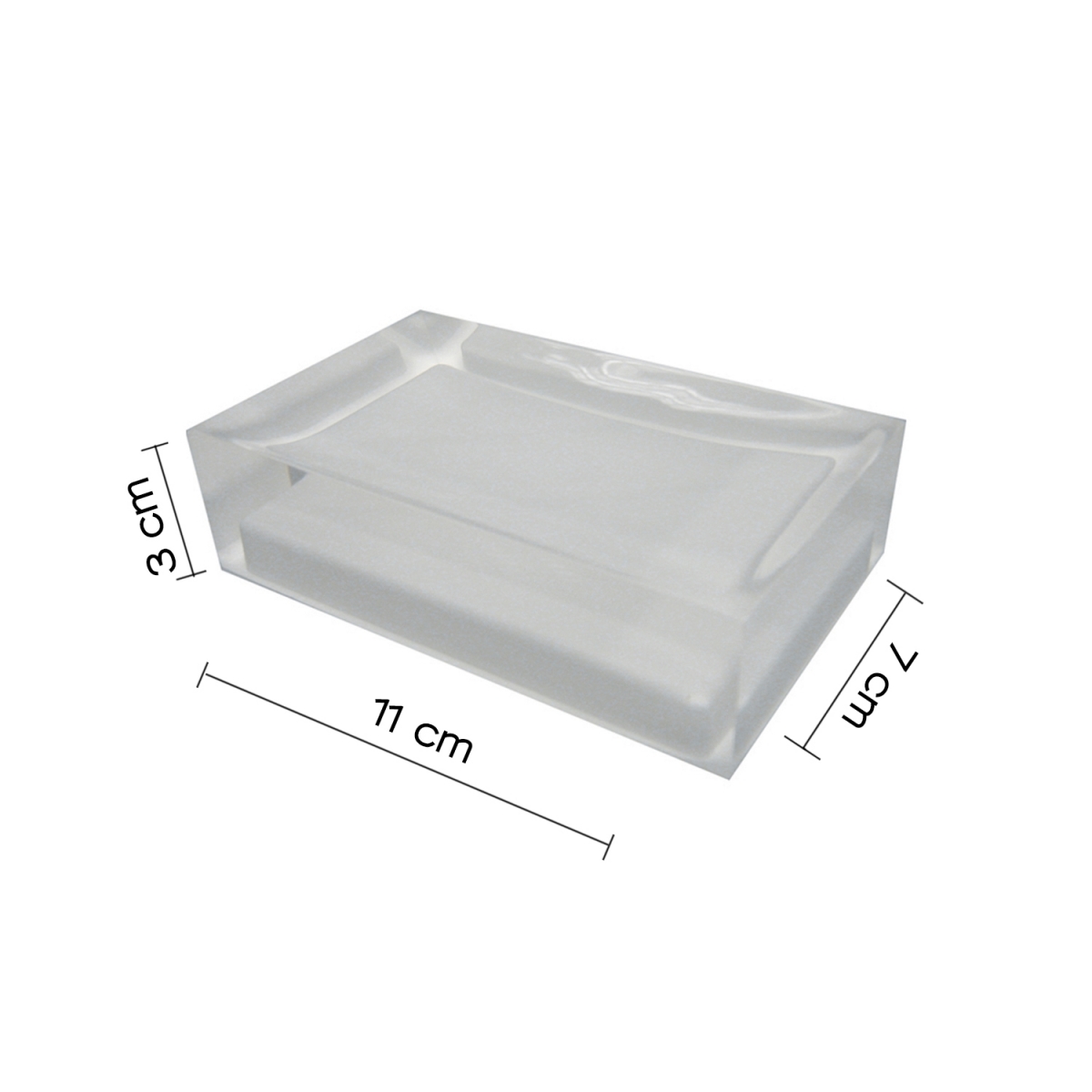 Rainbow White Soap Dish