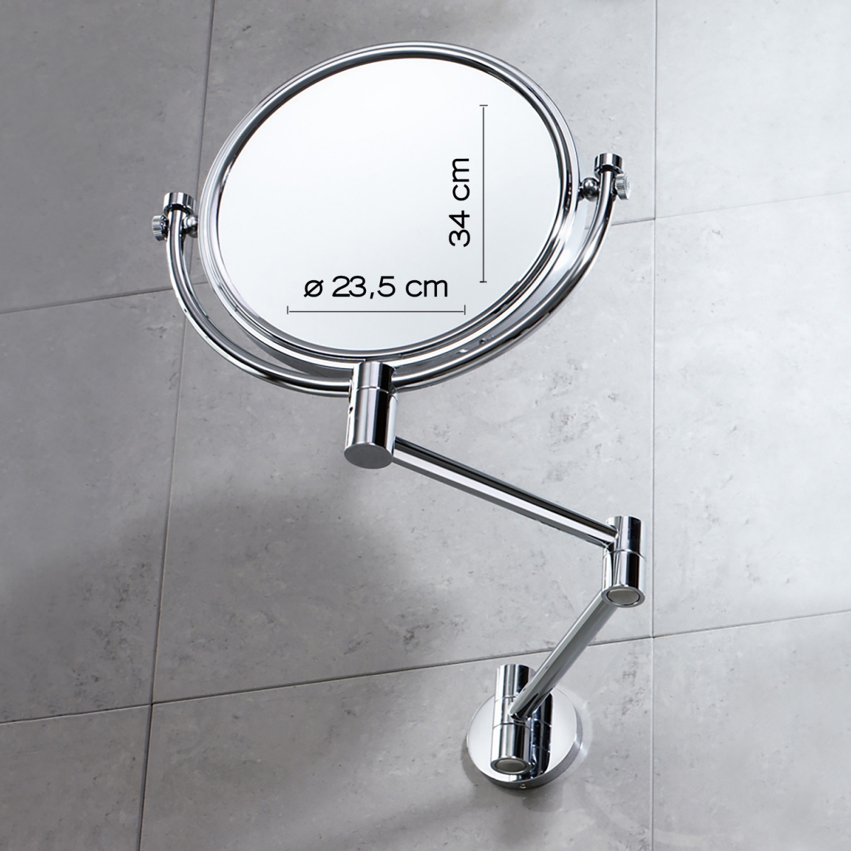 Comprar accesorios para baño Gedy - Espejo Aumento Pared Michel Cromo