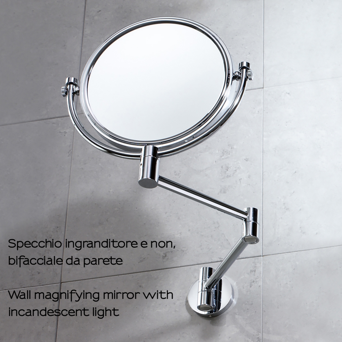 Photo of Michel Chrome Wall Magnifying Mirror