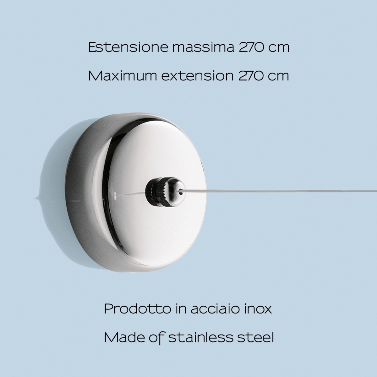 Ambient photos of Tullo Chrome Roller Clothesline [50840]