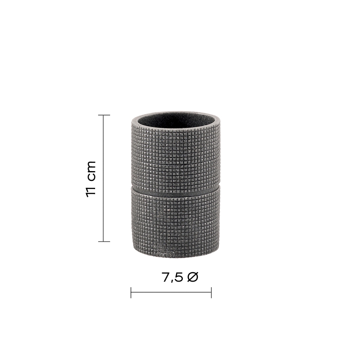 Ambient photos of Petra Gray Toothbrush Holder [50881]