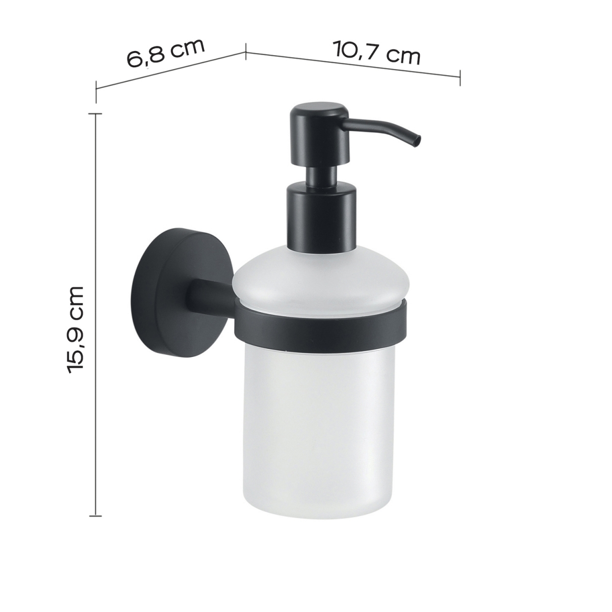 Photos d’ambiance de Eros Matte Black Dispenser [50888]