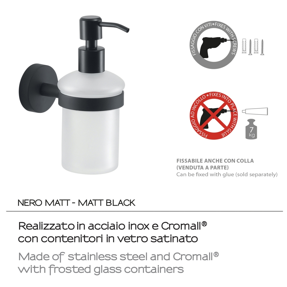 Fotos ambiente de Dosificador Eros Negro Mate [50889]