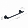 Ambient photos of Towel rack 35 Cm Eros Matte Black [50891]