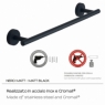 Ambient photos of Towel rack 35 Cm Eros Matte Black [50892]