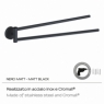 Photo of Eros Double Towel Rack Matte Black