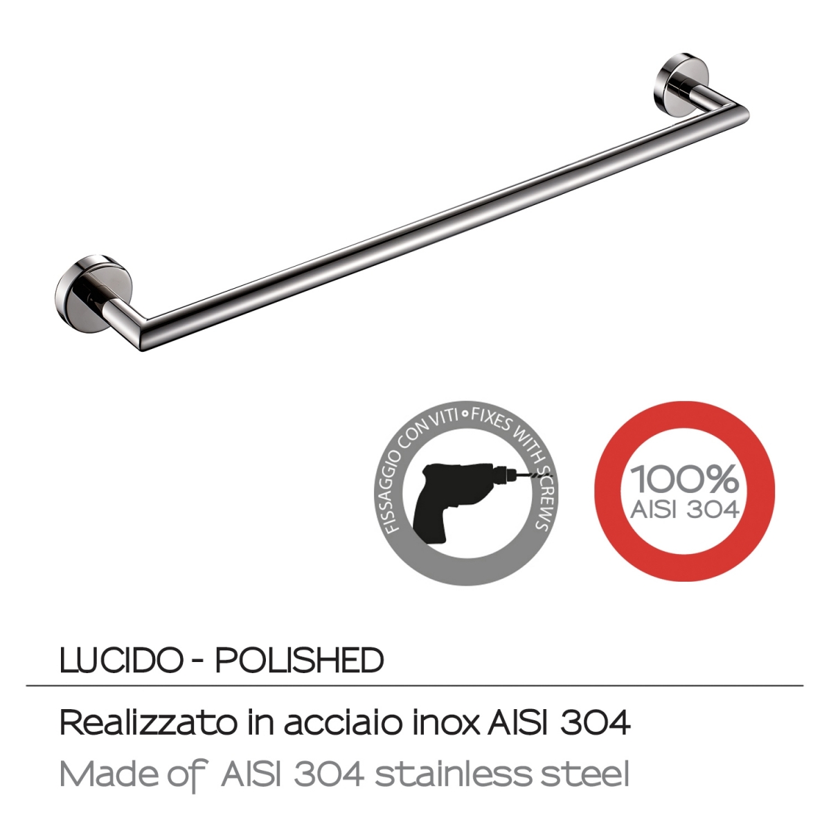 Fotos ambiente do Toalheiro 60 Cm Project Chrome Gloss [50926]