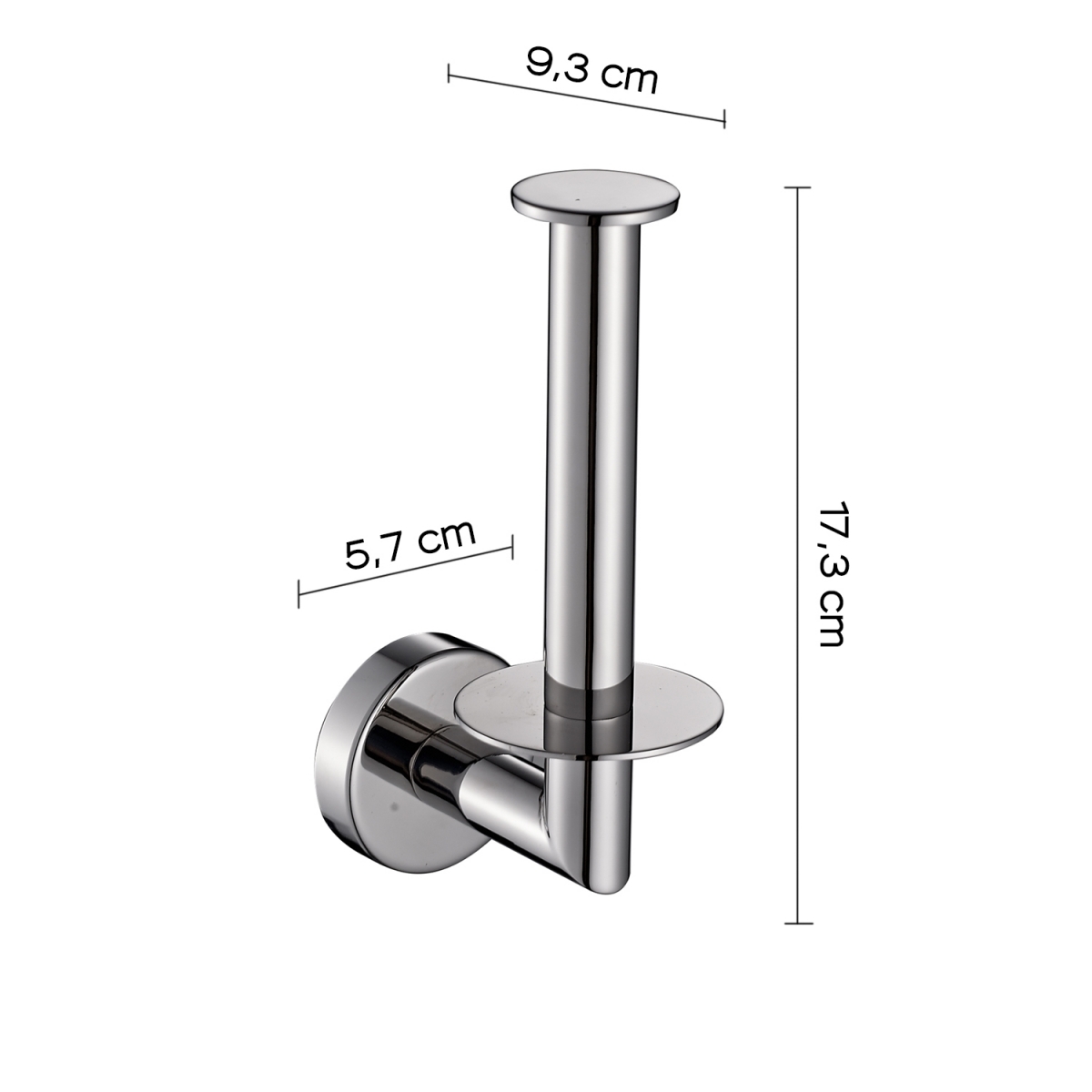 Projeto Porta-rolos sobressalente Chrome Gloss