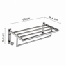 Foto von Project Double Towel Rack Chrome Gloss