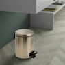 Bild des 5 Lt Toiletten-Mattgold-Papierkorbs