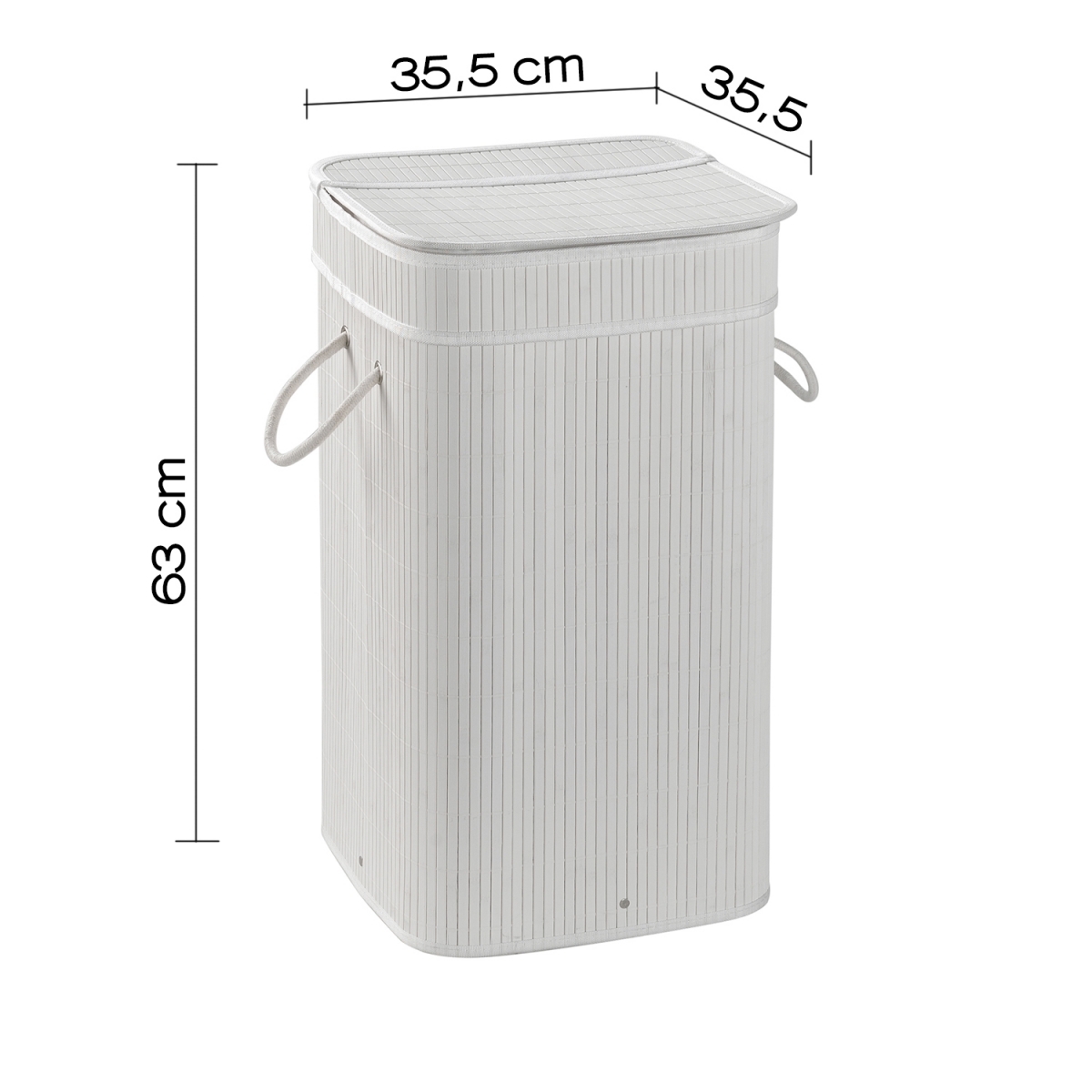 Ambient photos of Laundry Basket 68 Lt Tatami White [51020]