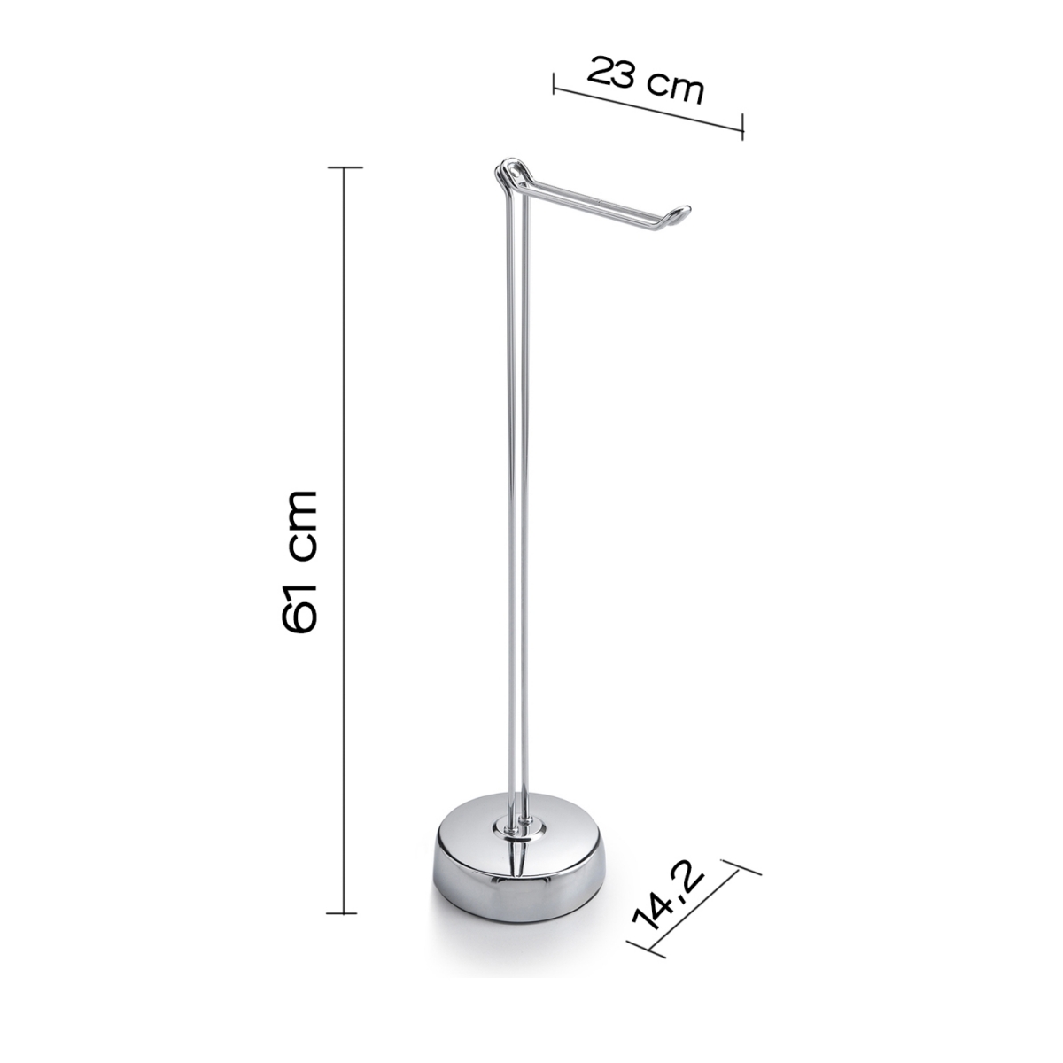 Porte-rouleau de sol Minu Chrome