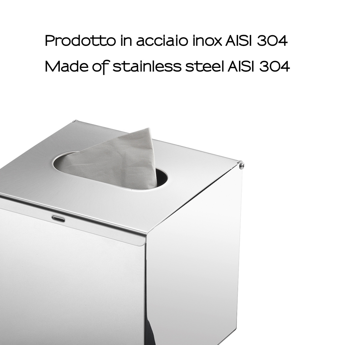 Porte-écharpe carré chromé