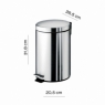 Foto de Aregenta Chrome 7 Lt Trash Can