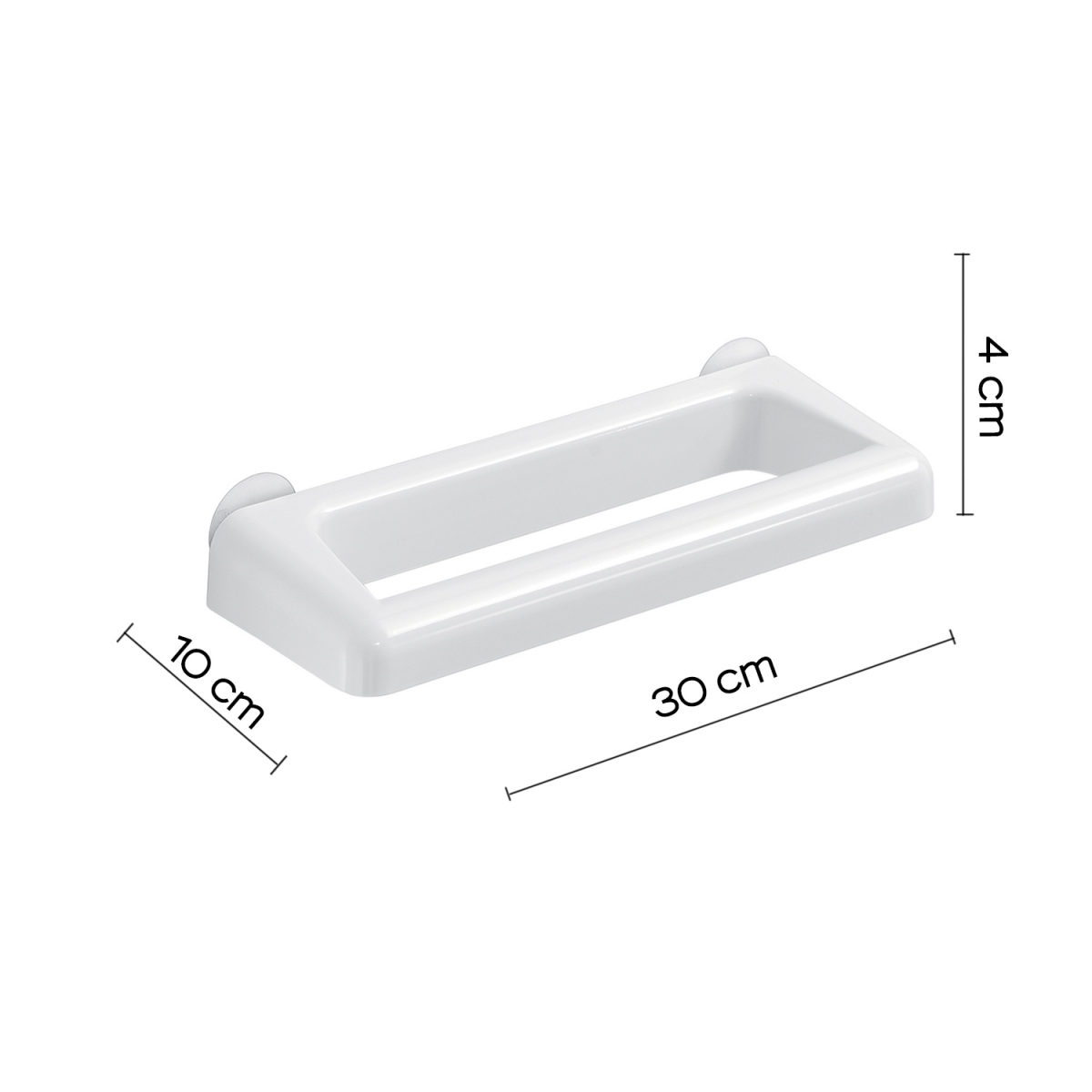 30 Cm Junior White Towel Rack
