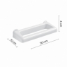 30 Cm Junior White Towel Rack