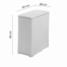 Détail du panier à linge Ambrogio White 70 Lt