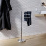 Ambient photos of Tracy Chrome Floor Towel Rack [51098]