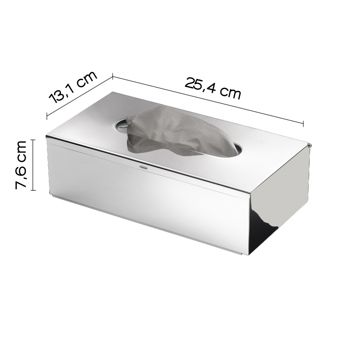 Photo du porte-écharpe rectangulaire chromé