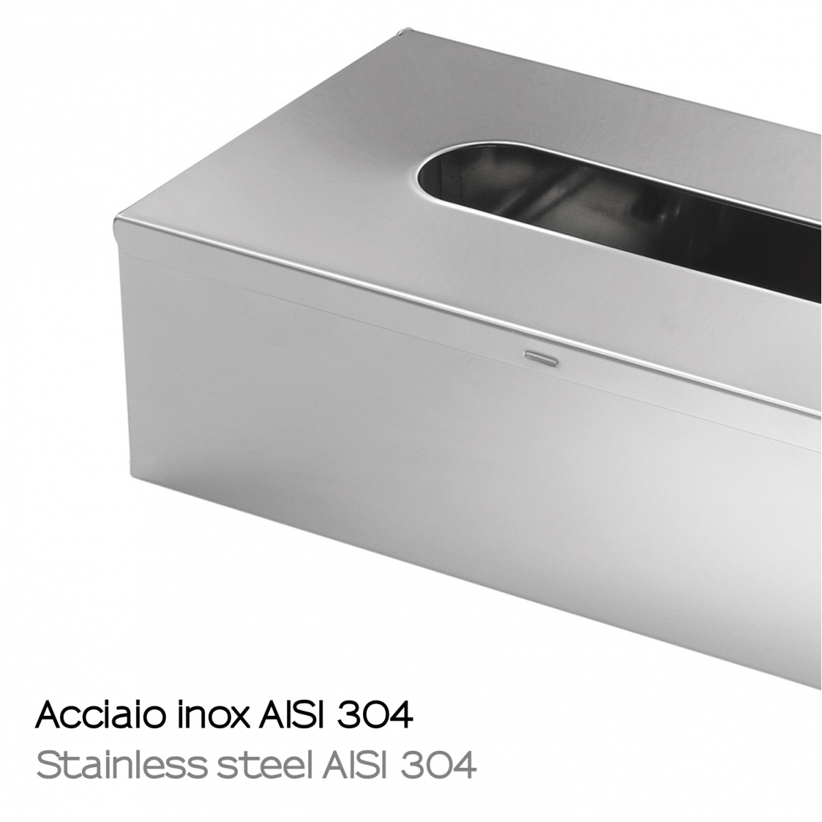 Detail des chromigen rechteckigen Schalhalters