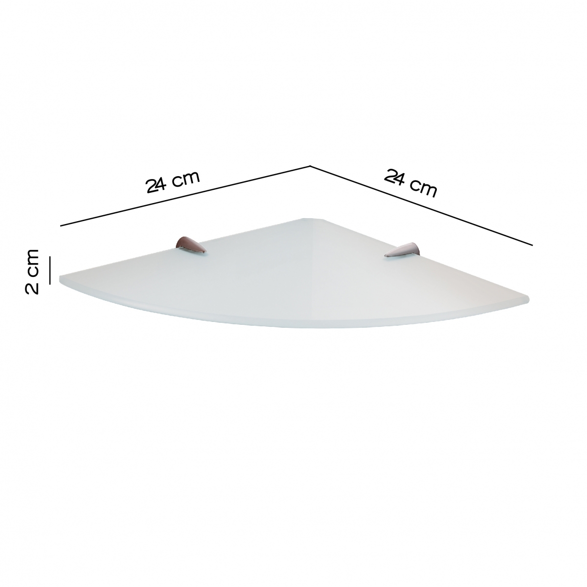 Artemis Glass 24X24 Cm prateleira de canto