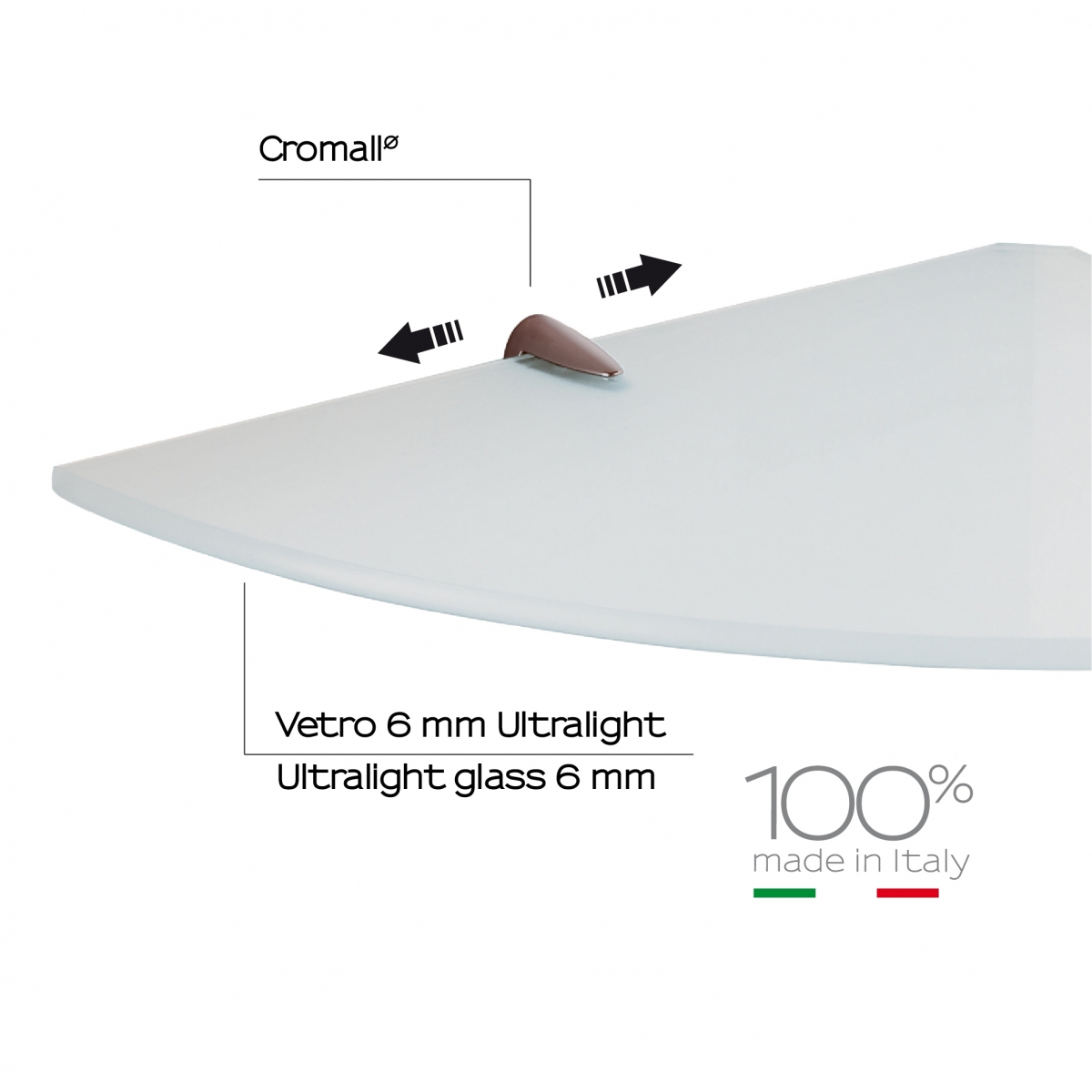 Umgebungsfotos des Angular Shelf 24X24 cm Artemis-Kristalls [51116]