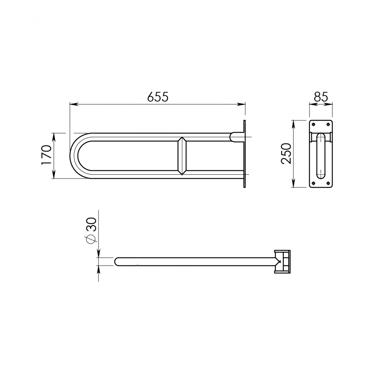 Photo of Fortis White Mobile Holder
