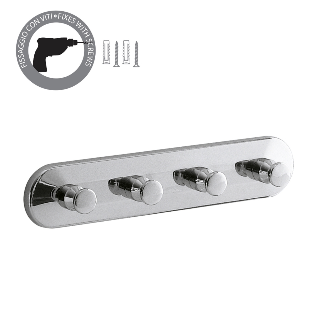 Percha Múltiple Cromo Gedy