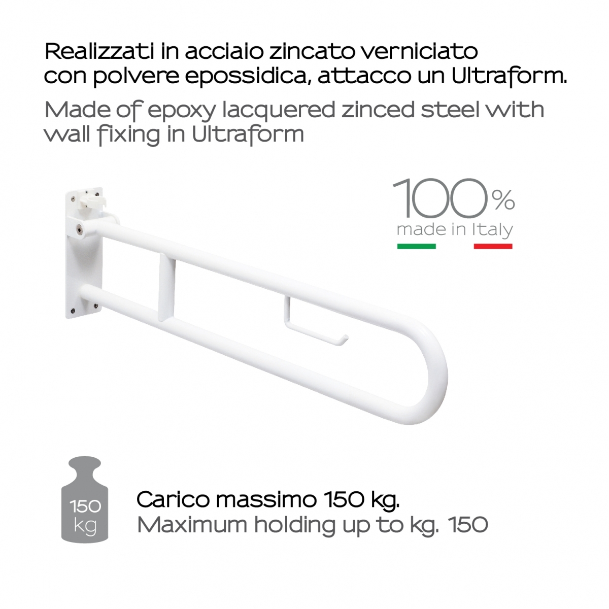 Umgebungsfotos des Fortis Mobile Holder mit weißem Rollhalter [51127]