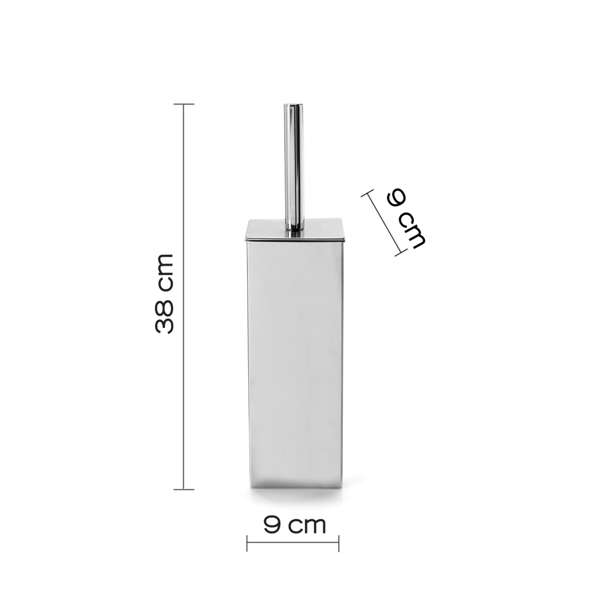 Ambient photos of Nemesia Chrome Floor Brush Holder [51134]