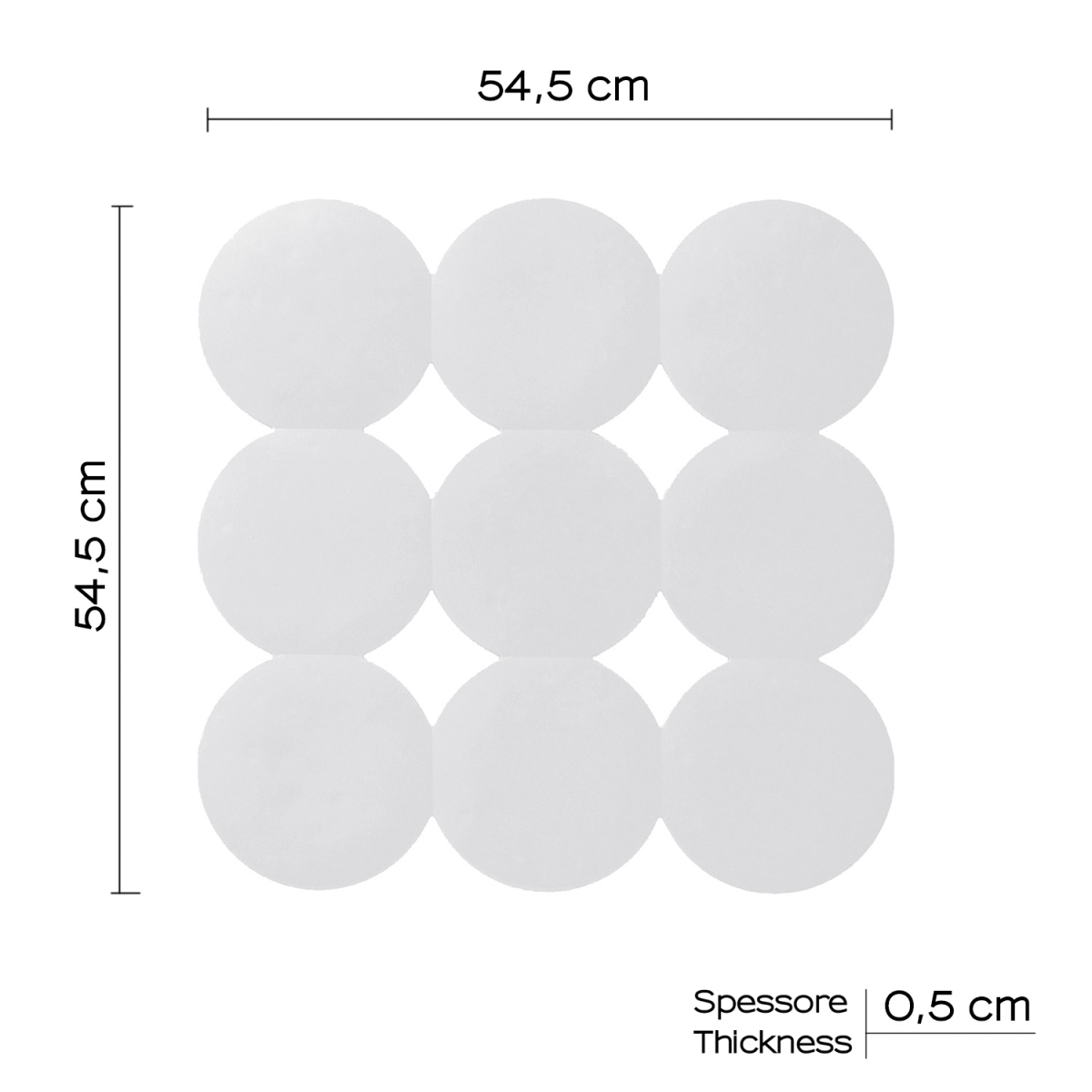 Photo of Non-slip 55X55 Cm Giotto White