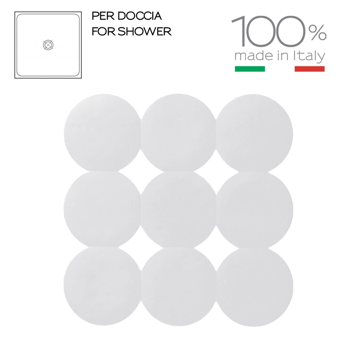 Non-slip 55X55 Cm Giotto White